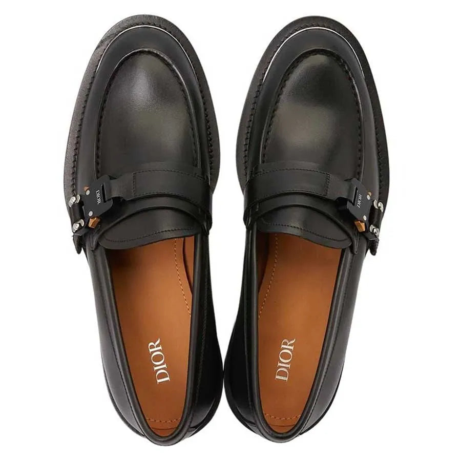 Dior Evidence Black Leather Loafers
