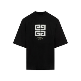 Givenchy 4G 1952 Embroidered Logo Oversized T-Shirt in Black