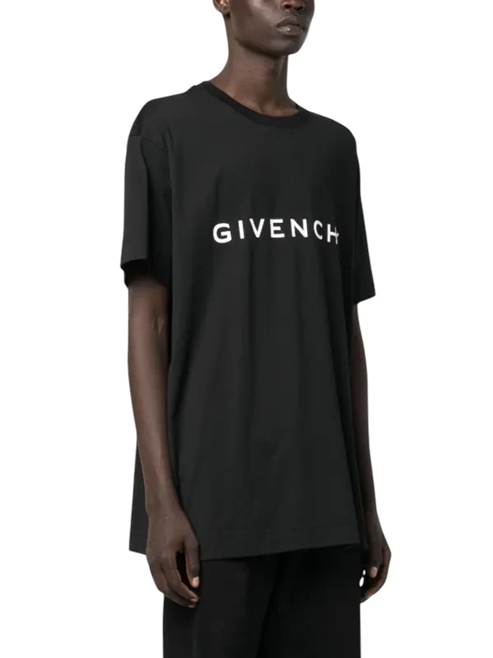Givenchy Archetype Logo Print Oversized T-Shirt in Black
