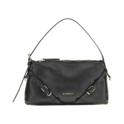 GIVENCHY Black Voyou Medium Shoulder Bag