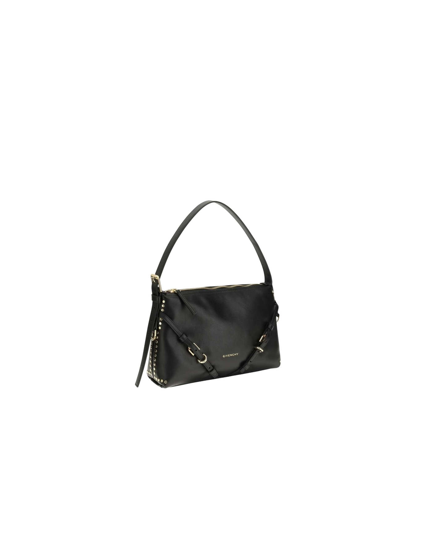 GIVENCHY Black Voyou Medium Shoulder Bag