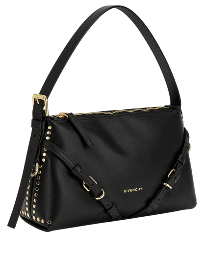 GIVENCHY Black Voyou Medium Shoulder Bag