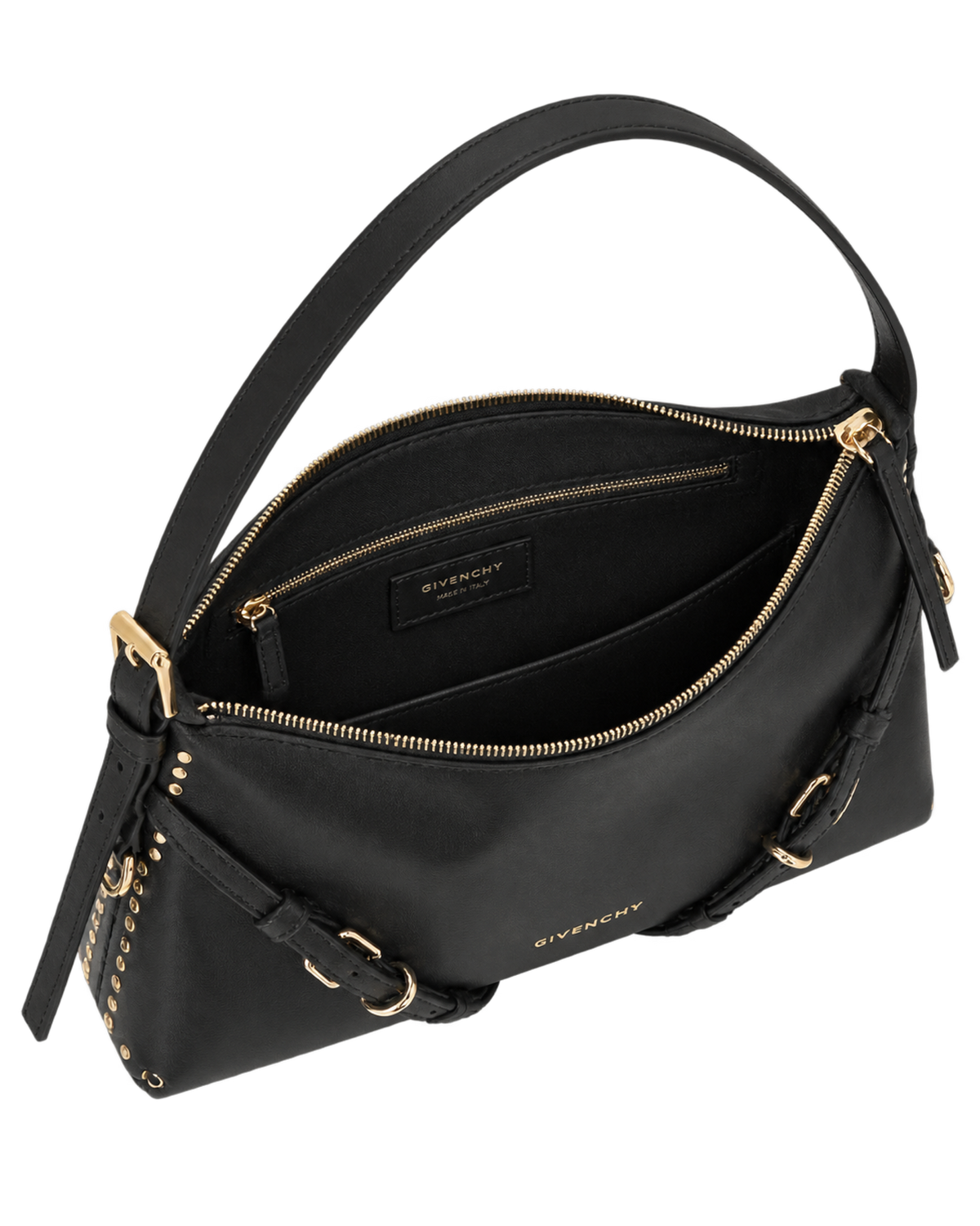 GIVENCHY Black Voyou Medium Shoulder Bag