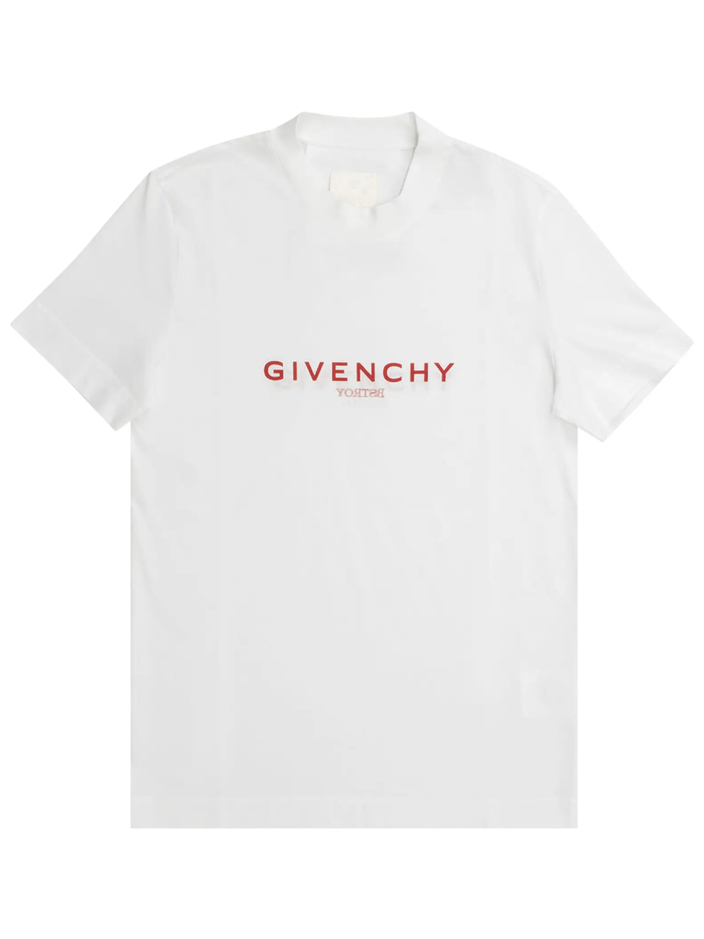 Givenchy x Bstroy Reverse Red Logo Slim Fit T-Shirt in White