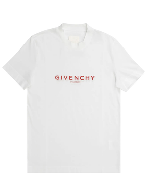 Givenchy x Bstroy Reverse Red Logo Slim Fit T-Shirt in White