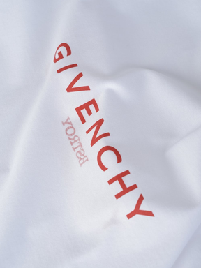 Givenchy x Bstroy Reverse Red Logo Slim Fit T-Shirt in White