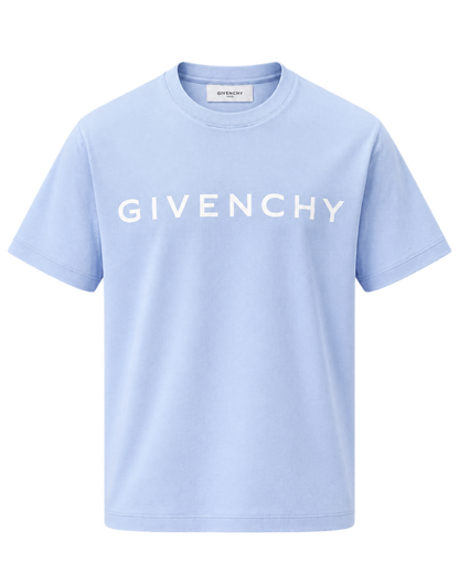 Givenchy - Logo-Print Cotton-Jersey T-Shirt - Blue