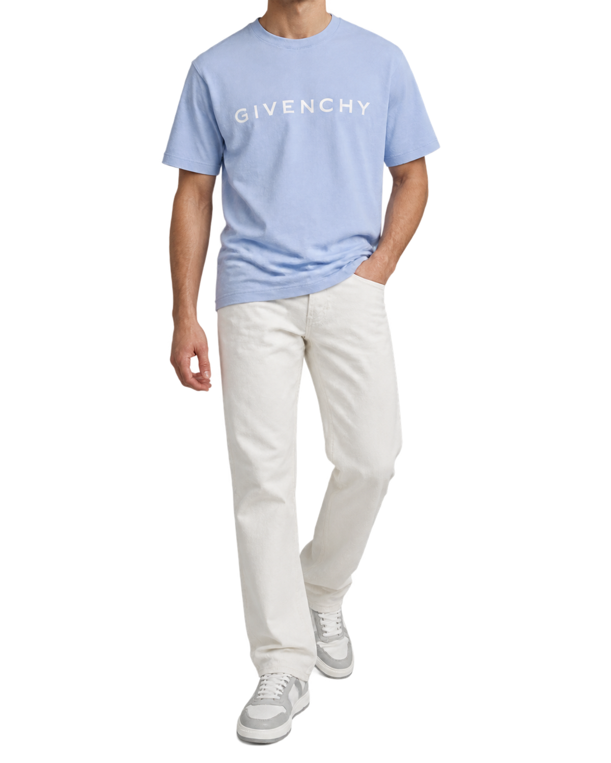 Givenchy - Logo-Print Cotton-Jersey T-Shirt - Blue