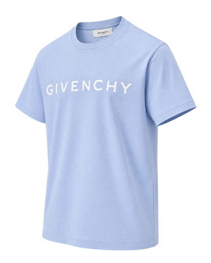 Givenchy - Logo-Print Cotton-Jersey T-Shirt - Blue