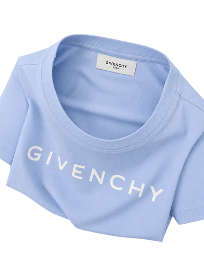 Givenchy - Logo-Print Cotton-Jersey T-Shirt - Blue