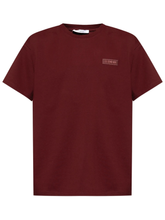 Givenchy Logo Patch T-Shirt in Burgundy