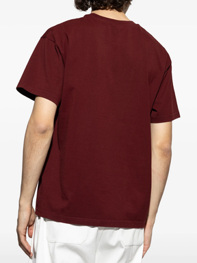 Givenchy Logo Patch T-Shirt in Burgundy