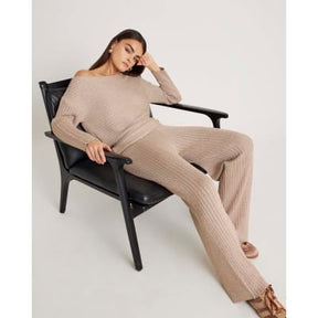 Gold Glitter Wide Leg Trousers