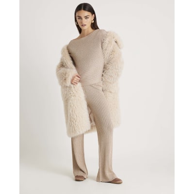 Gold Long Sleeve Glitter One Shoulder Top