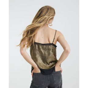 Gold Metallic Cami Top
