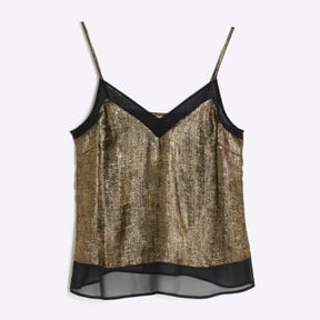 Gold Metallic Cami Top