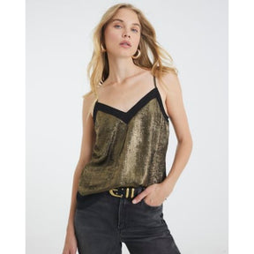 Gold Metallic Cami Top
