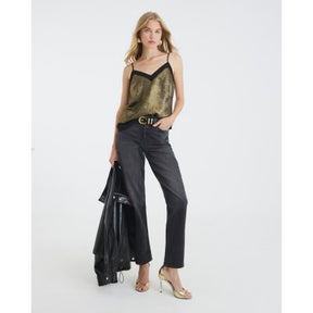 Gold Metallic Cami Top