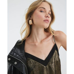 Gold Metallic Cami Top