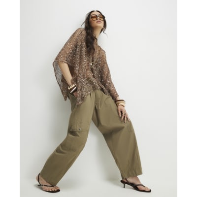 Gold Sequin Knitted Cape