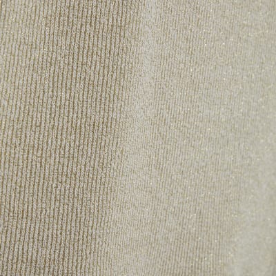 Gold Sleeveless Metallic Vest Top
