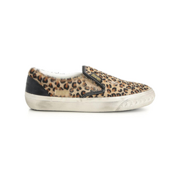 Golden Goose Vce Penstar Sneaker In Leopard Pony Skin