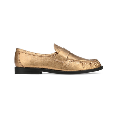 Goldie Gold Foil Leather