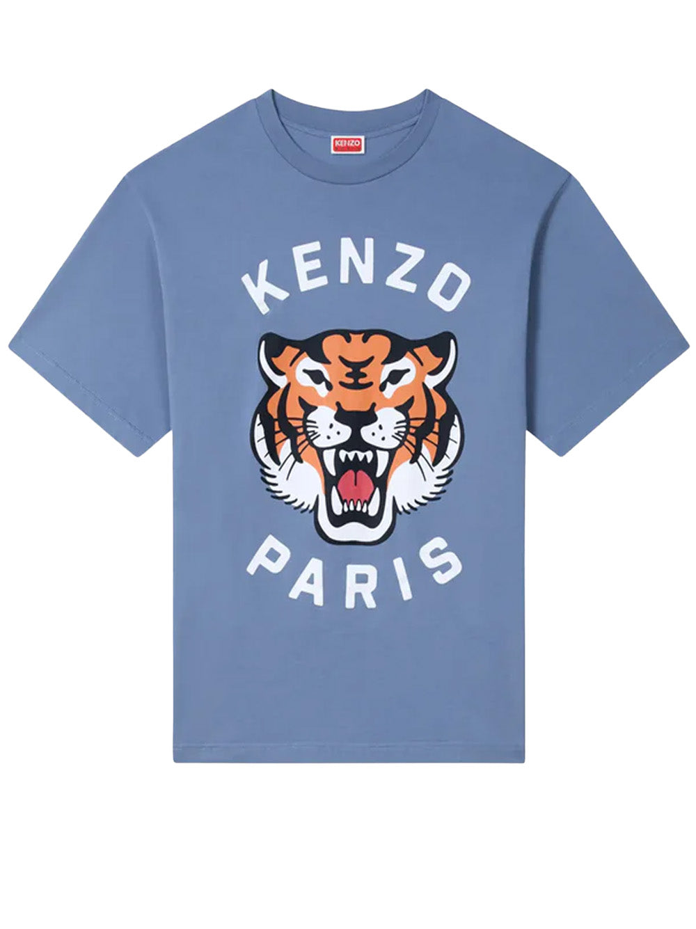 Kenzo Lucky Tiger Printed T-Shirt in Blue