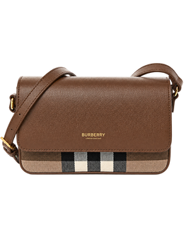 Grained Calfskin House Check Tartan Mix New Hampshire Earth