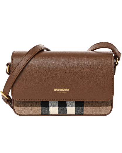 Grained Calfskin House Check Tartan Mix New Hampshire Earth