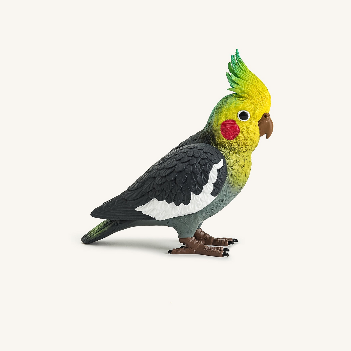 Gray Cockatiel Clutch Bag - Multicolor