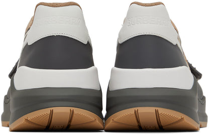Burberry Gray Ramsey Check Sneakers