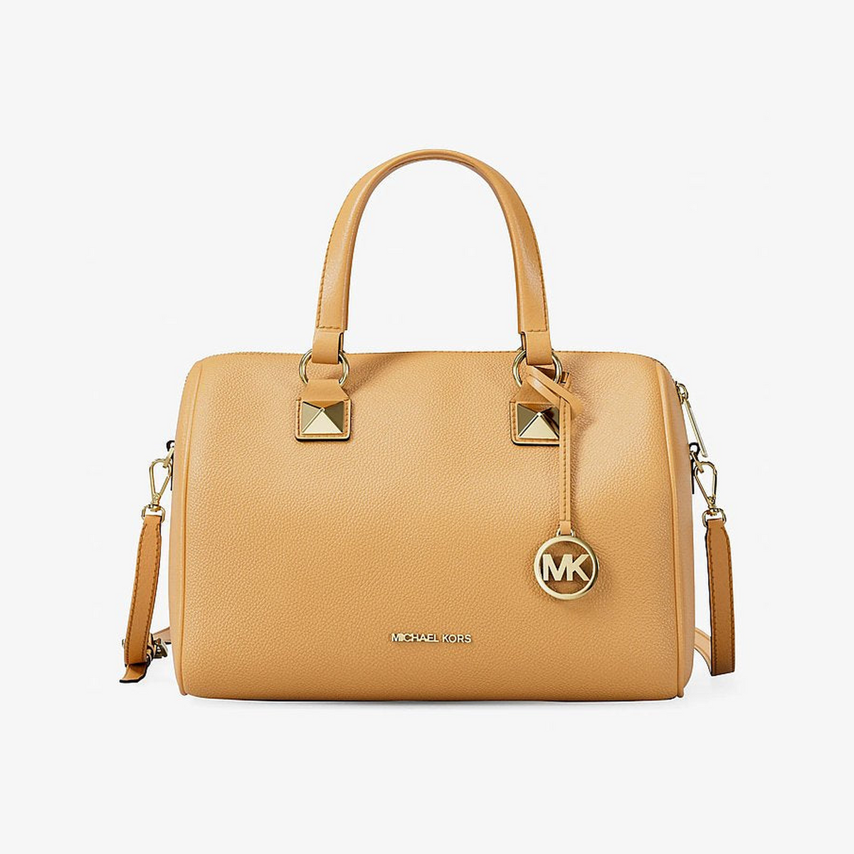 Grayson Medium Pebbled Leather Duffel Bag