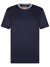 Missoni Embroidered Logo T-Shirt in Navy