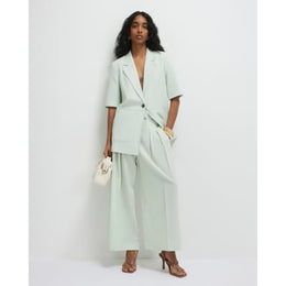 Green Ankle Grazer Tailored Trousers