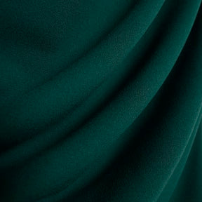 Green Asymmetric Draped Wrap Midi Dress