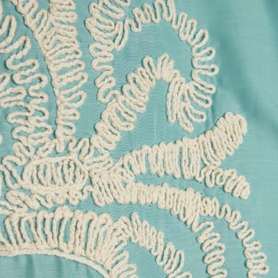 Green Broderie Long Sleeve Shirt