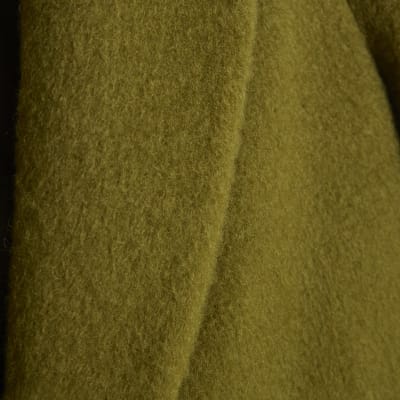 Green Brushed Faux Wool Blazer