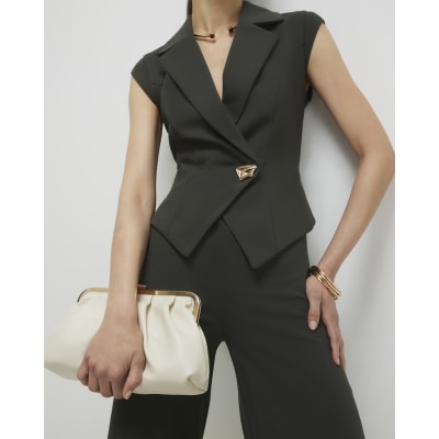 Green Cap Sleeve Wide Leg Jumpsuit