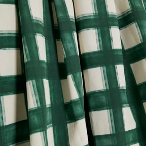 Green Check Midi Skirt