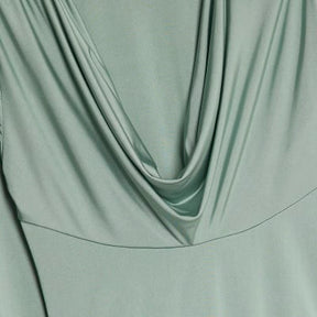 Green Cowl Neck Bodysuit