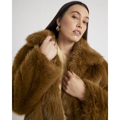 Green Faux Fur Collared Jacket