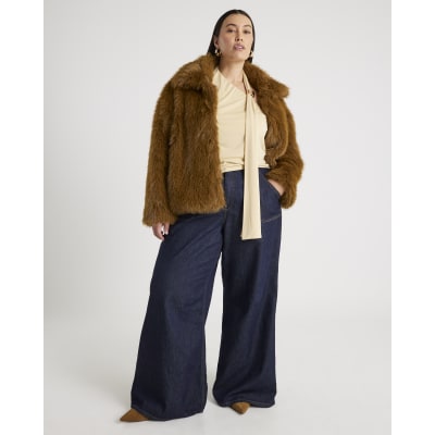 Green Faux Fur Collared Jacket