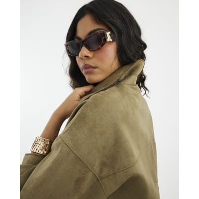 Green Faux Suede Overshirt