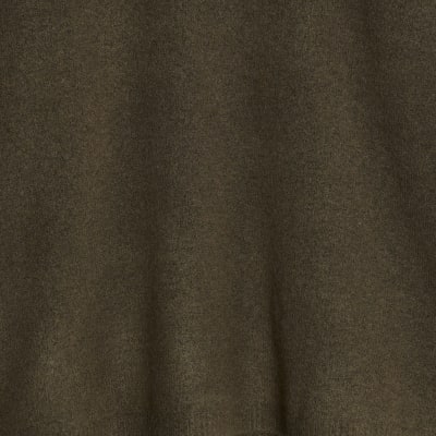 Green Knitted Curved Hem Jumper