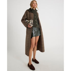 Green Knitted Wrap Scarf Cardigan