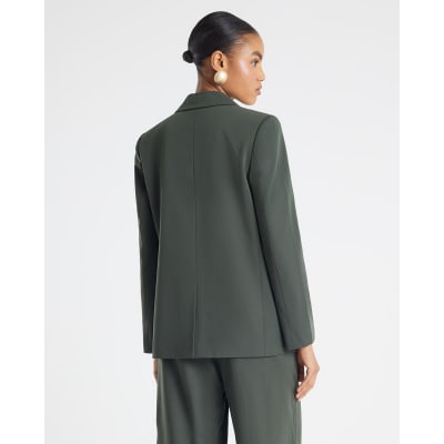 Green Long Sleeve Oversized Blazer