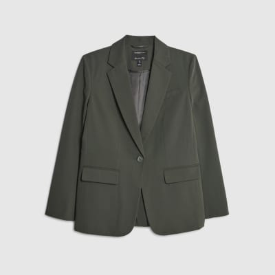 Green Long Sleeve Oversized Blazer