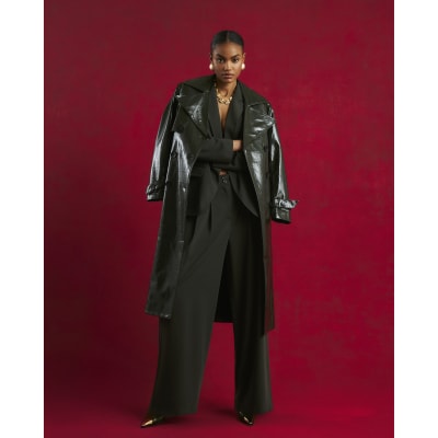 Green Long Sleeve Oversized Blazer