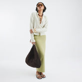 Green Premium Maxi Skirt